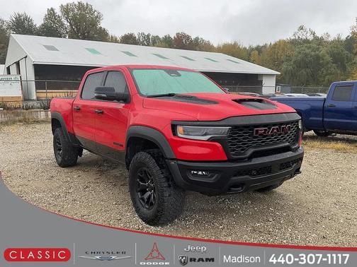 Flame Red Clearcoat 2025 RAM 1500 RHO Crew Cab 4x4 5'7' Box