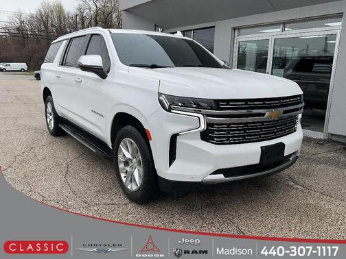 Summit White 2023 Chevrolet Suburban Premier