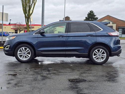 Blue 2017 Ford Edge SEL