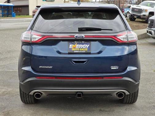 Blue 2017 Ford Edge SEL