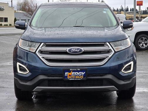 Blue 2017 Ford Edge SEL