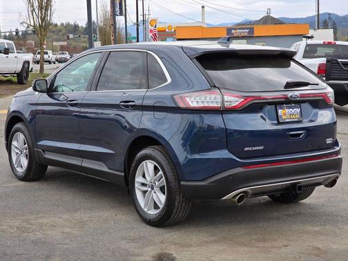 Blue 2017 Ford Edge SEL