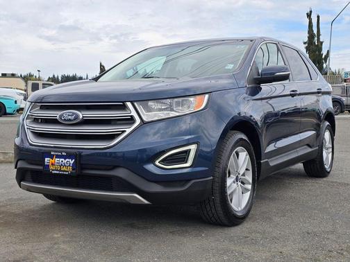 Blue 2017 Ford Edge SEL