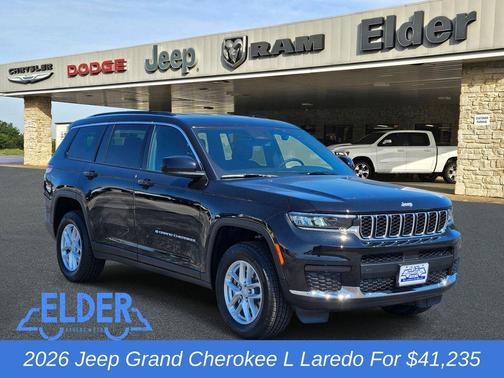 Diamond Black Crystal Pearlcoat 2026 Jeep Grand Cherokee L Laredo