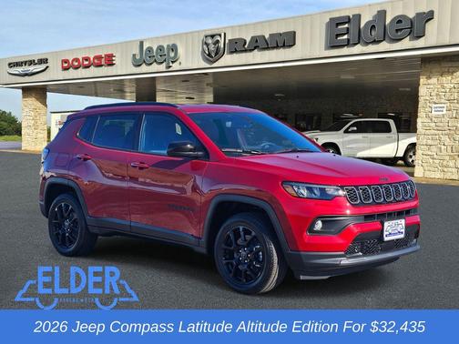 Red Hot Pearlcoat 2026 Jeep Compass Latitude
