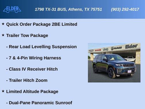 Fathom Blue Pearlcoat 2026 Jeep Grand Cherokee Limited