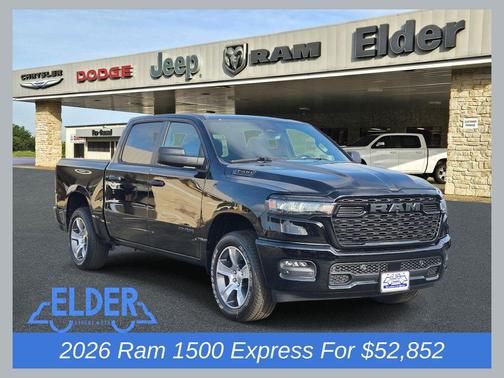 Diamond Black Crystal Pearlcoat 2026 RAM 1500 Express