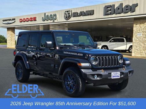 Black Clearcoat 2026 Jeep Wrangler 85th Anniversary