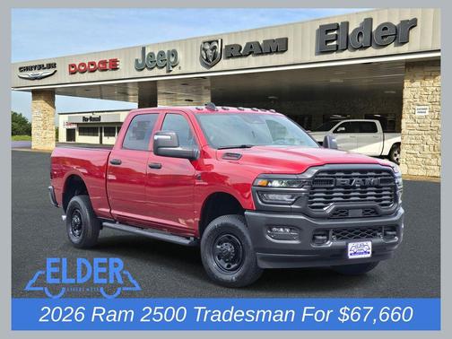 Molten Red Pearlcoat 2026 RAM 2500 Tradesman Crew Cab 4x4 6'4' Box