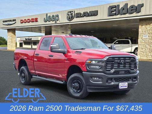 Molten Red Pearlcoat 2026 RAM 2500 Tradesman Crew Cab 4x4 6'4' Box
