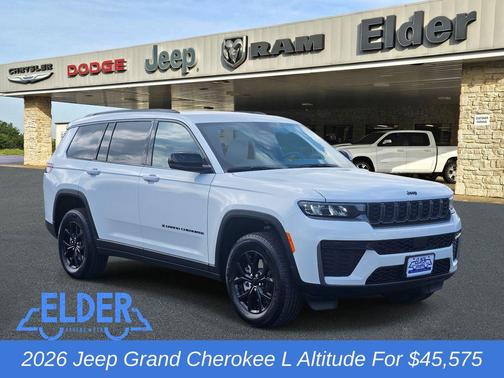 Bright White Clearcoat 2026 Jeep Grand Cherokee L Altitude