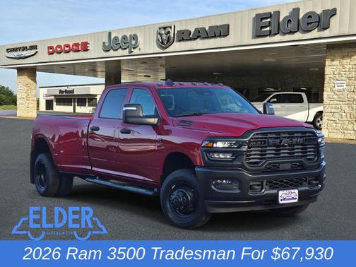 Molten Red Pearlcoat 2026 RAM 3500 Tradesman Crew Cab 4x4 8' Box
