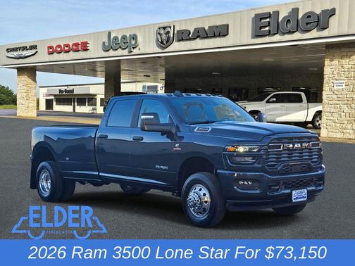 Forged Blue Metallic 2026 RAM 3500 Lone Star Crew Cab 4x4 8' Box