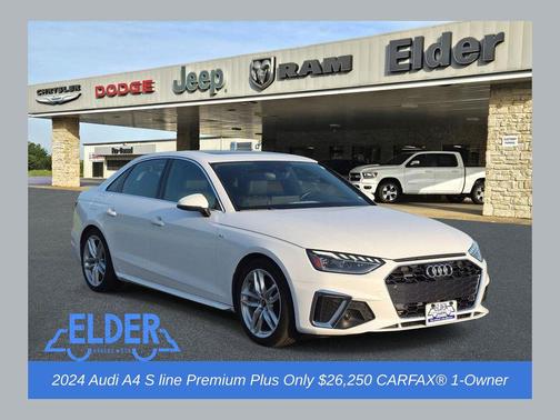 White 2024 Audi A4 45 S line Premium Plus