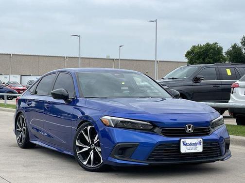 Aegean Blue 2022 Honda Civic Sport