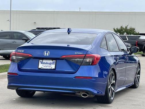 Aegean Blue 2022 Honda Civic Sport