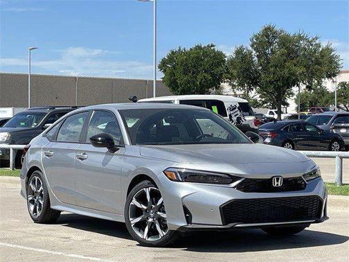 Solar Silver 2026 Honda Civic Hybrid Sport Touring