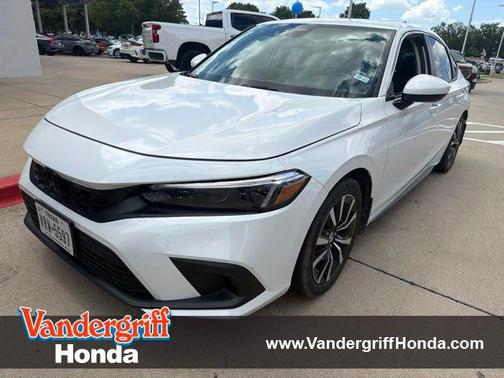 Platinum White Pearl 2024 Honda Civic EX-L