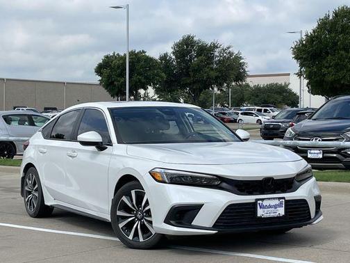 Platinum White Pearl 2024 Honda Civic EX-L
