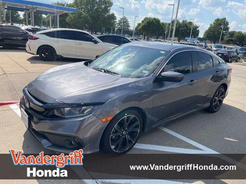 Lunar Silver 2021 Honda Civic Sport