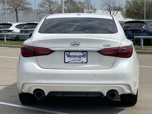 Majestic White 2021 INFINITI Q50 3.0t LUXE