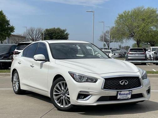 Majestic White 2021 INFINITI Q50 3.0t LUXE