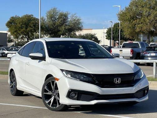 Platinum White Pearl 2020 Honda Civic Sport