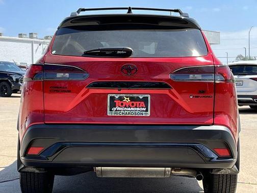 Soul Red Crystal/Jet Black 2025 Toyota Corolla Hybrid L