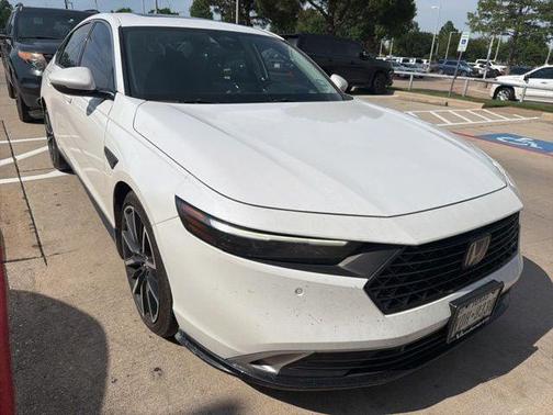 Platinum White Pearl 2025 Honda Accord Hybrid Touring