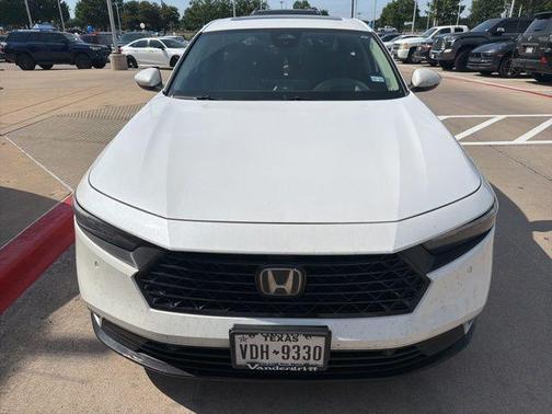 Platinum White Pearl 2025 Honda Accord Hybrid Touring