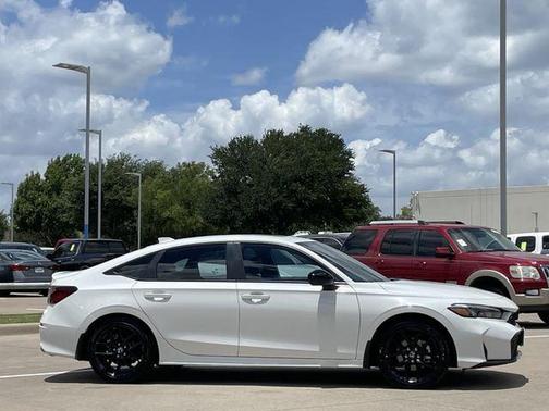 Platinum White Pearl 2026 Honda Civic Hybrid Sport Touring