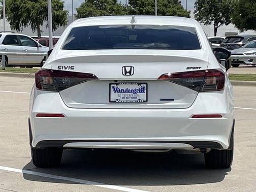 Platinum White Pearl 2026 Honda Civic Hybrid Sport Touring