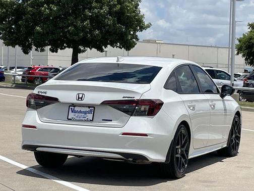 Platinum White Pearl 2026 Honda Civic Hybrid Sport Touring