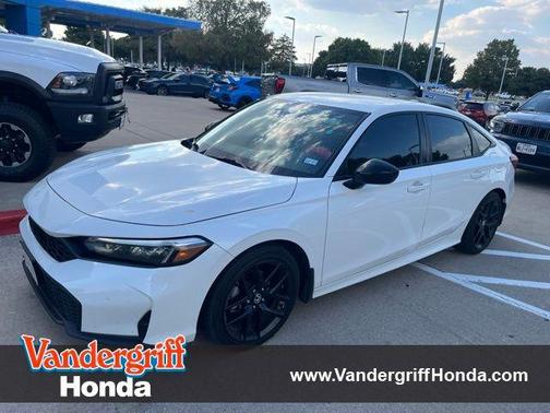 Platinum White Pearl 2025 Honda Civic Sport