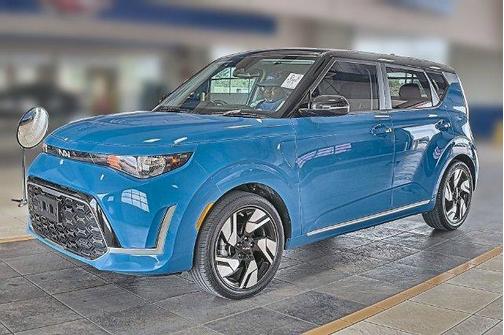 Surf Blue w/Black Roof 2024 Kia Soul GT-Line