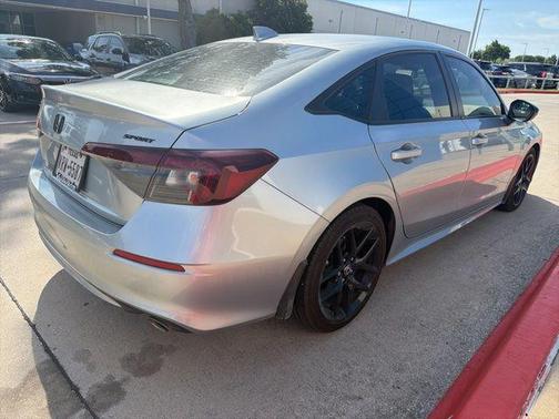 Solar Silver 2025 Honda Civic Sport