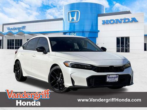 Platinum White Pearl 2025 Honda Civic Sport