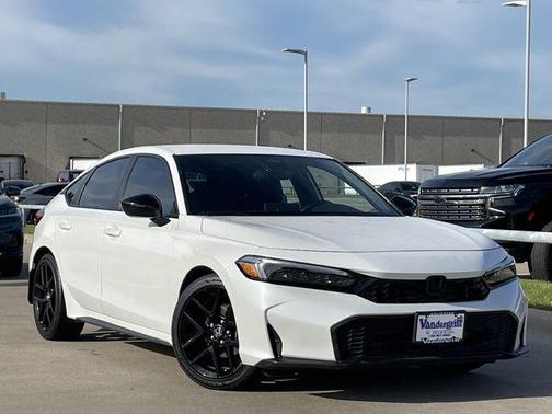 Platinum White Pearl 2025 Honda Civic Sport