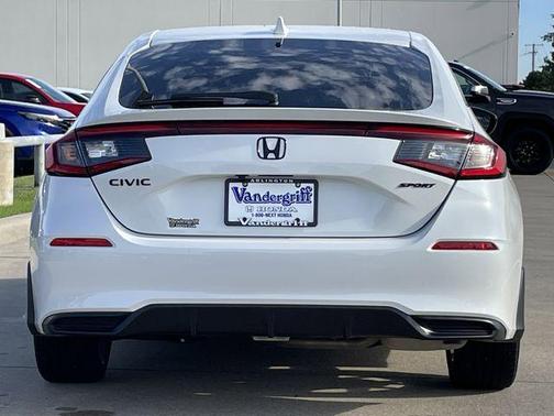 Platinum White Pearl 2025 Honda Civic Sport
