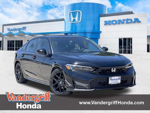 Crystal Black Pearl 2025 Honda Civic Sport