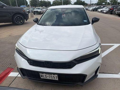 Platinum White Pearl 2025 Honda Civic Sport