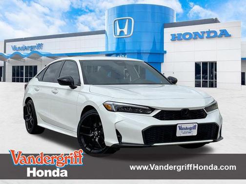 Platinum White Pearl 2026 Honda Civic Hybrid Sport