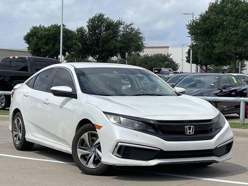 Platinum White Pearl 2019 Honda Civic LX