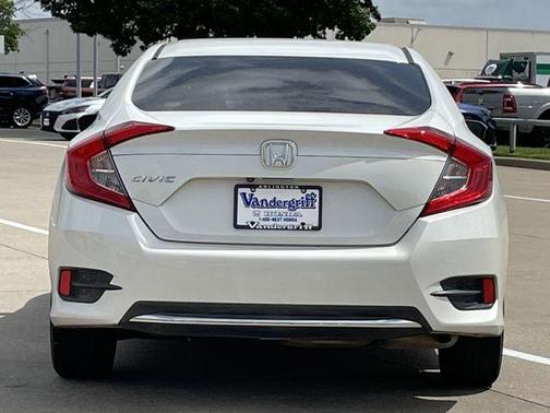 Platinum White Pearl 2019 Honda Civic LX