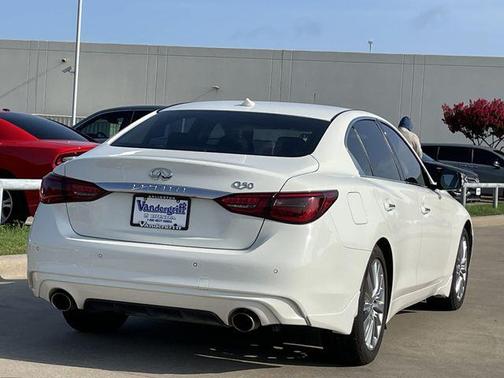 Pure White 2022 INFINITI Q50 3.0t LUXE