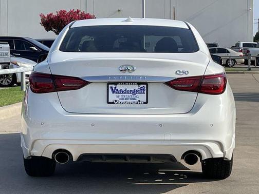 Pure White 2022 INFINITI Q50 3.0t LUXE