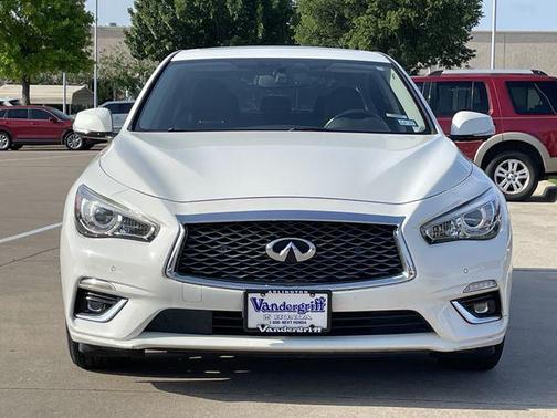 Pure White 2022 INFINITI Q50 3.0t LUXE