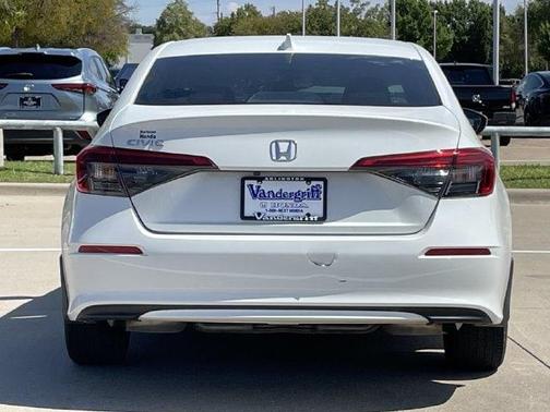 Platinum White Pearl 2024 Honda Civic EX