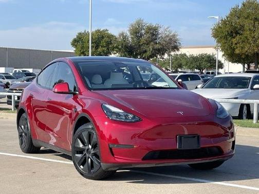 Ultra Red 2025 Tesla Model Y Long Range Dual Motor Rear-Wheel Drive