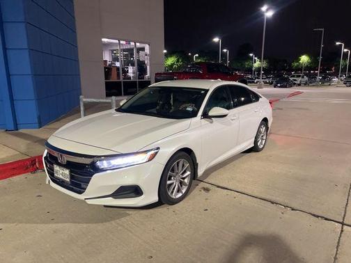 Platinum White Pearl 2021 Honda Accord LX 1.5T